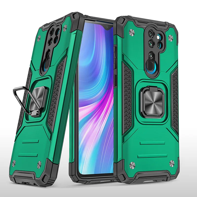 for Xiaomi Redmi Note 8 Pro Case Cover Armor Impact Shockproof Metal Holder Magnet Phone Case for on Xiaomi Redmi Note 8 Pro iphone pouch Cases & Covers