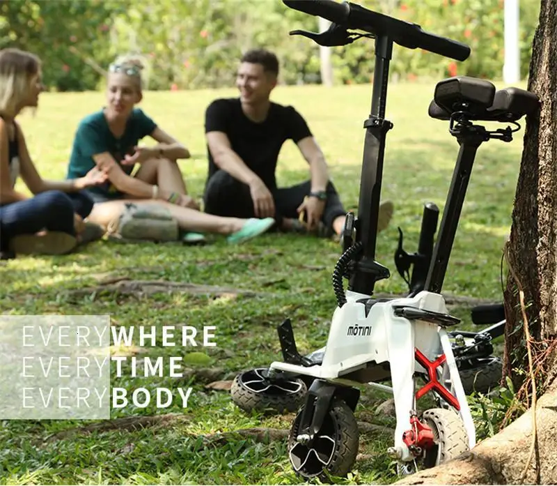 New 7 Inch Folding Electric Bike 2 Wheels Electric Scooters 37V 350W Lightest Mini Adult Electric Scooter With Two Batteries (19)
