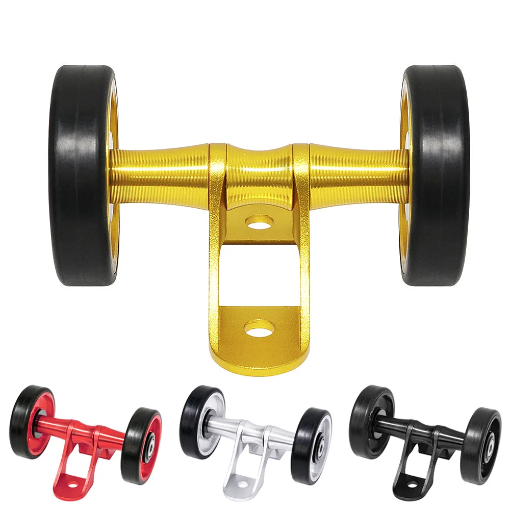 Bici Easy Wheel Per Brompton Bici Pieghevole Bicicletta Parafango Posteriore Parafango Ruote Doppie Accessori In Lega Da 55Mm