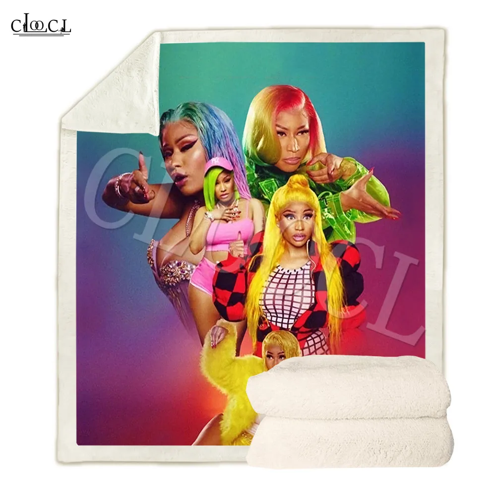 Nicki Minaj пушистое утяжеленное одеяло для путешествий, постельное белье с 3D принтом, покрывало для женщин и мужчин, плюшевое одеяло, декоративное одеяло для дивана