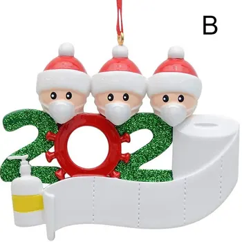 

Personalized Snow Man Ornaments Family with Face Covers Christmas Ornament for Home Decoration _WK