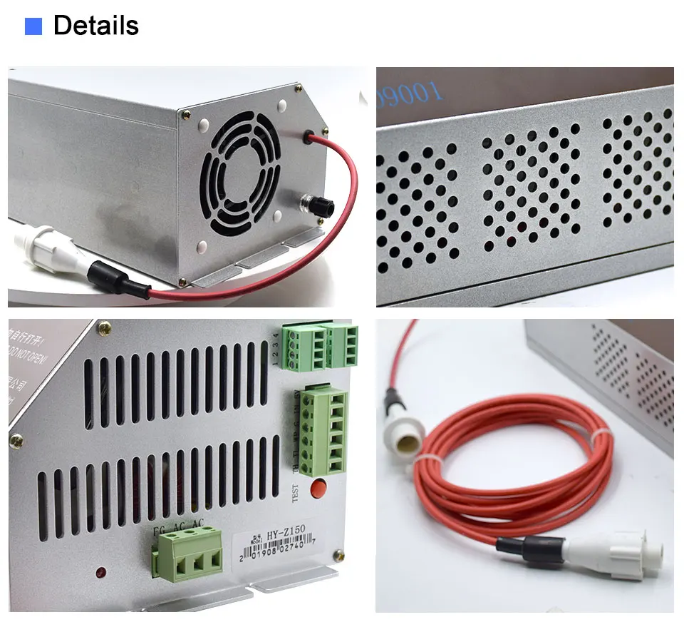 DRAGON DIAMOND 150-180 Вт CO2 лазерный блок питания монитор AC90-250V Z150 для CO2 лазерной гравировки резки HY-Z150 серии Z