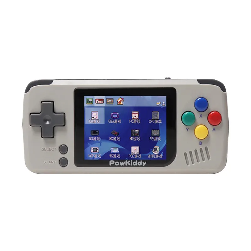 Новая Обновленная портативная игровая консоль Powkiddy Q70 ips в стиле ретро, открытая система linux, встроенный 12 эмуляторов, аккумулятор 1000 мАч, игровое устройство