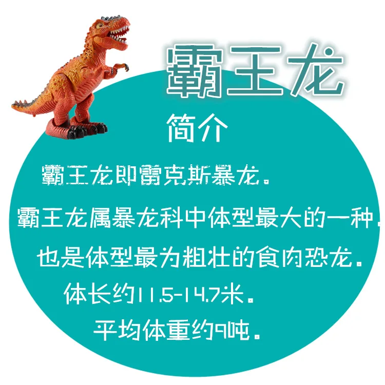 Электрический светильник и звук динозавр Реплика T-REX Брахиозавр Трицератопс Животное Динозавр Модель игрушка для мальчиков Набор