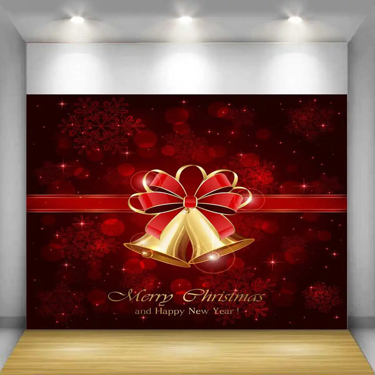 

Freya 210x150mm Red Bow Merry Christmas Photography Background Vinyl Cloth Customized Photographic Backdrops For Photo Studio