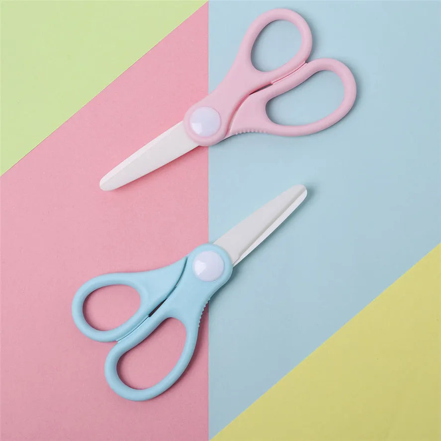 New 1Set Kitchen Gadget Premium Safety Portable Cutter Ceramic Vegetables Scissors Healthy Baby Food Scissors 0723#30