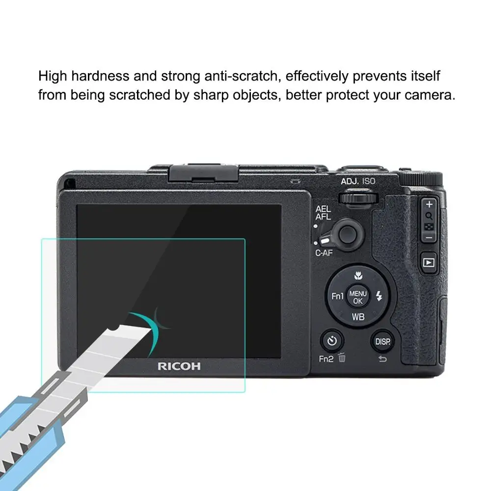 PULUZ 2.5D с уровнем твердости 9H закаленное Стекло пленка для Ricoh GR II