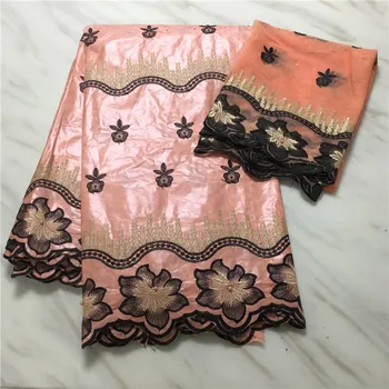 

bazin riche fabric peach lace fabric tissu africain bazin brode indian lace fabric men&women brocade jacquard fabric 7yard