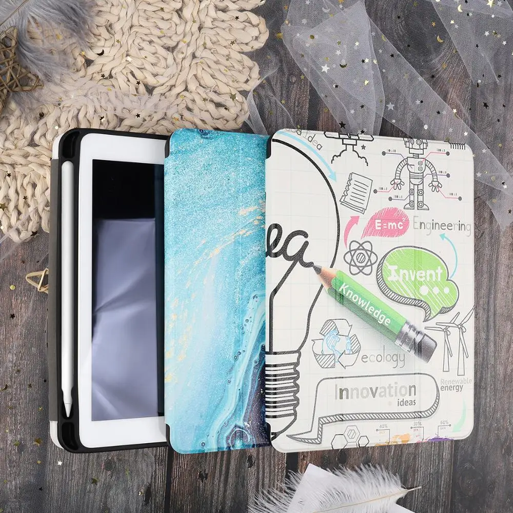 Case for iPad Air 3 10.5 inch 2019 Folio Rubber Smart Soft TPU Back with Pencil Slot Pro10.5 2017 | Компьютеры и офис