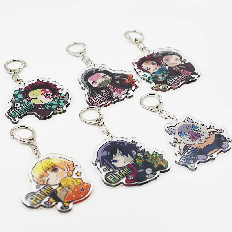

Anime Demon Slayer: Kimetsu no Yaiba Kamado Tanjirou Kamado Nezuko Cosplay Acrylic Figure Keychain Keyring Pendant Gifts