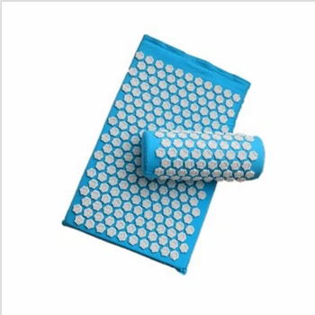 

10pcs Massager Cushion Shakti Mat Acupressure Relieve Back Body Pain Spike Mat Acupuncture Massage Mat with Pillow