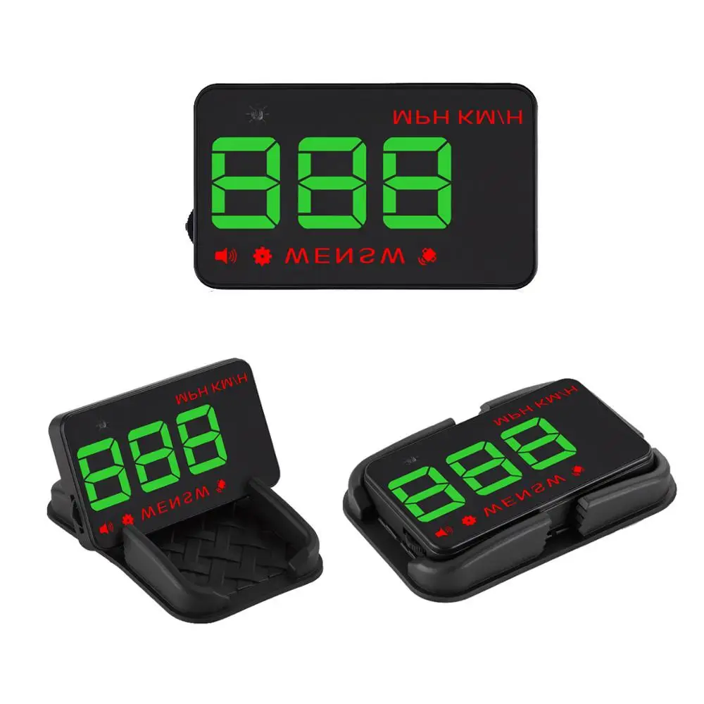 A5 HUD Спидометр OBD2 автомобильный дисплей 3,5 дюймов Автомобильный Стайлинг Предупреждение предупреждение о превышении скорости лобовое стекло Projetor Авто навигация