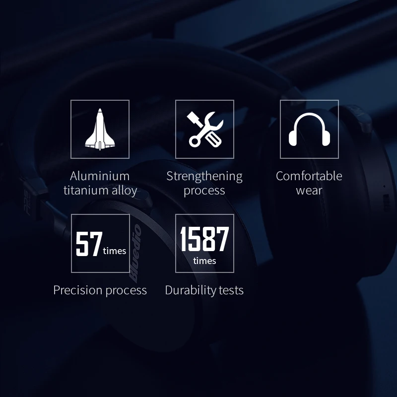 Original Bluedio V2 Bluetooth Headphones Wireless