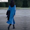 cotton maxi robe t-shirt dress autumn long sleeve plus size 7xl 6xl 5xl 43xxl 2022 women Oversized harajuku loose dresses free ► Photo 3/6