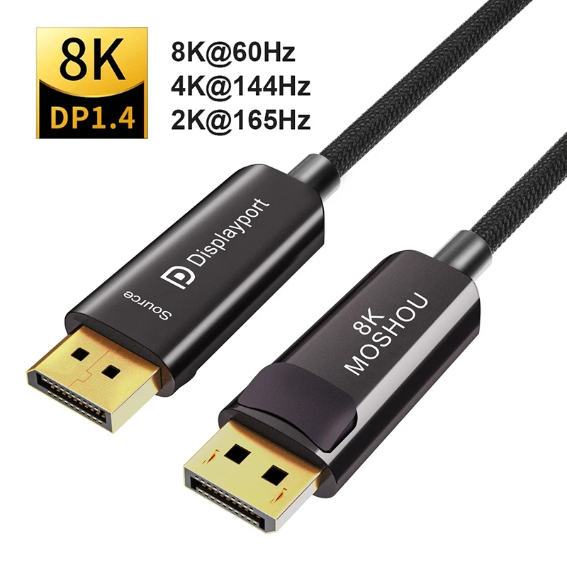 Optical Dp 1.4 Cables Displayport Fiber 