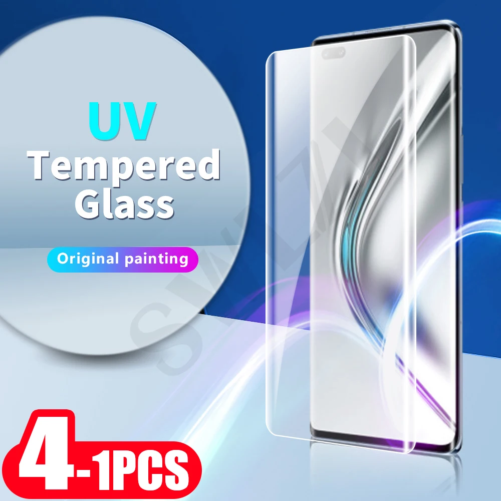 41pcs Uv Tempered Glass For Huawei Nova 7 8 P30 P40 Pro Plus Mate 20