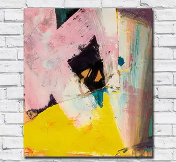 

Large Size oil Painting Franz kline Black Angle with Yellow Wall Art Canvas Pictures for Living Room and Bedroom No Frames ups
