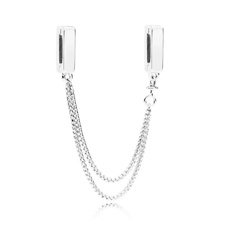 S925 קסמי כסף צבע DIY Reflexions קסמי קבוע קליפ fit פנדורה קסמי כסף צבע s925 מקורי