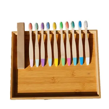 

1Pcs/10Pcs Children Bamboo Toothbrush Bamboo Soft Hair Toothbrush Children Color Bamboo Toothbrush Set