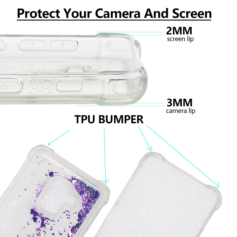 Glitter Cover For Samsung Galaxy A3 2016 A5 2016 A3 2017 A5 2017 A7 2017 A6 2