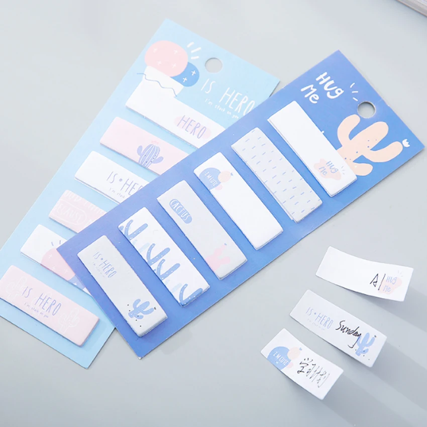 1 упак./лот корейские канцелярские кактус блокнот для заметок милый Закладка