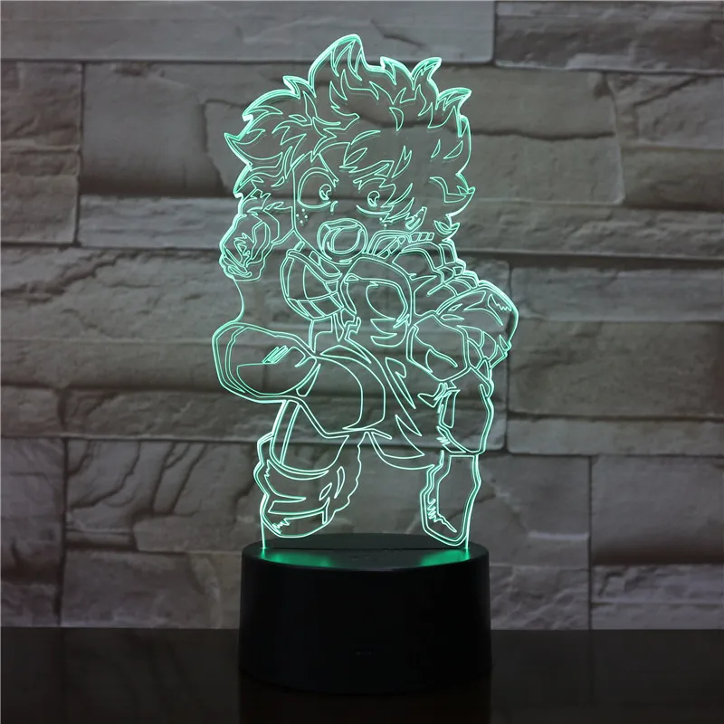USB Сенсорная лампа, визуальный светодиодный светильник, подарки, 3D USB мультфильм, мой герой, научное искусство, ночные светильники для детей, декор для спальни, настольная лампа, декор для сна