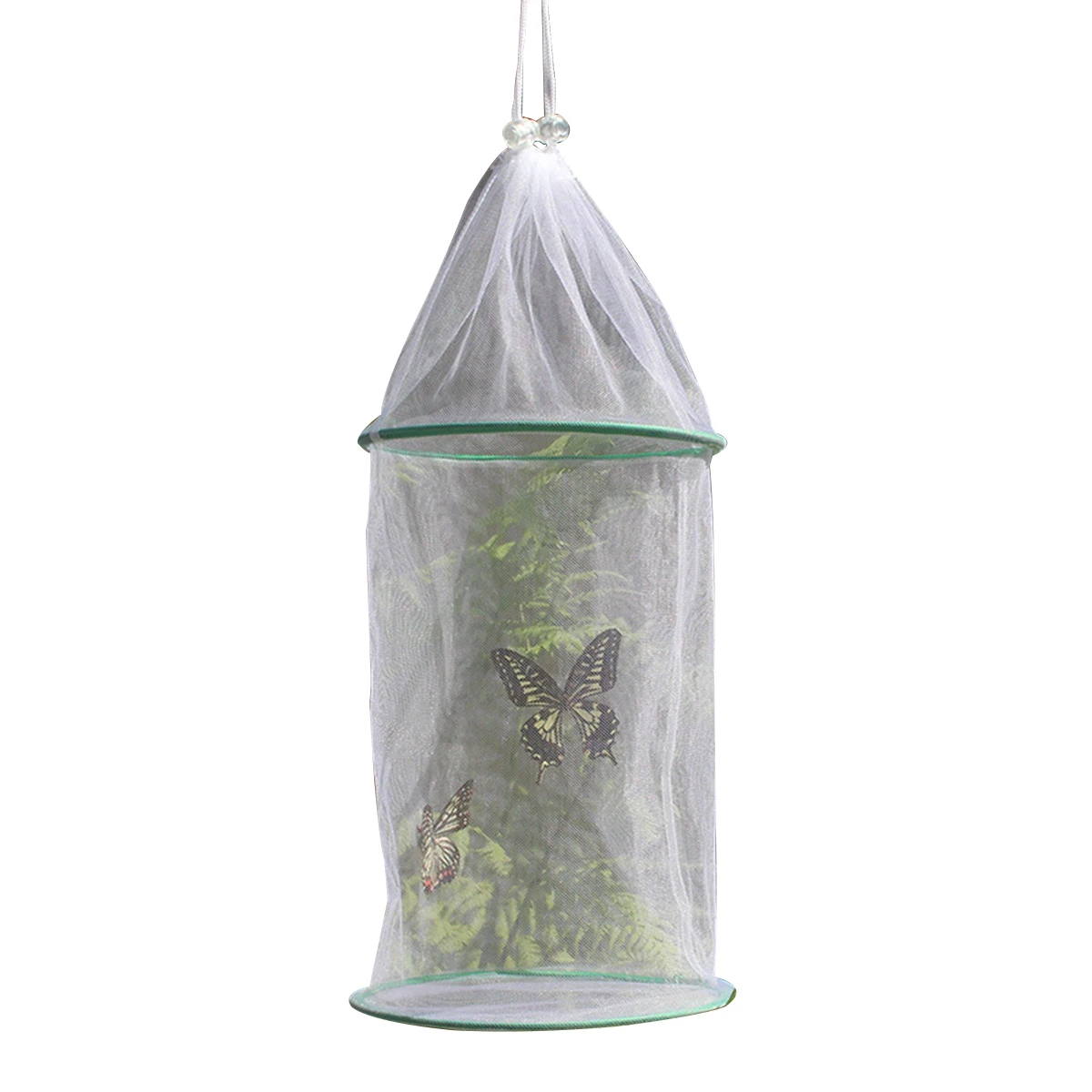 

Insect Cage Transparent Hanging Nature Observation Ventilated Butterfly Habitat House Breeding Tool