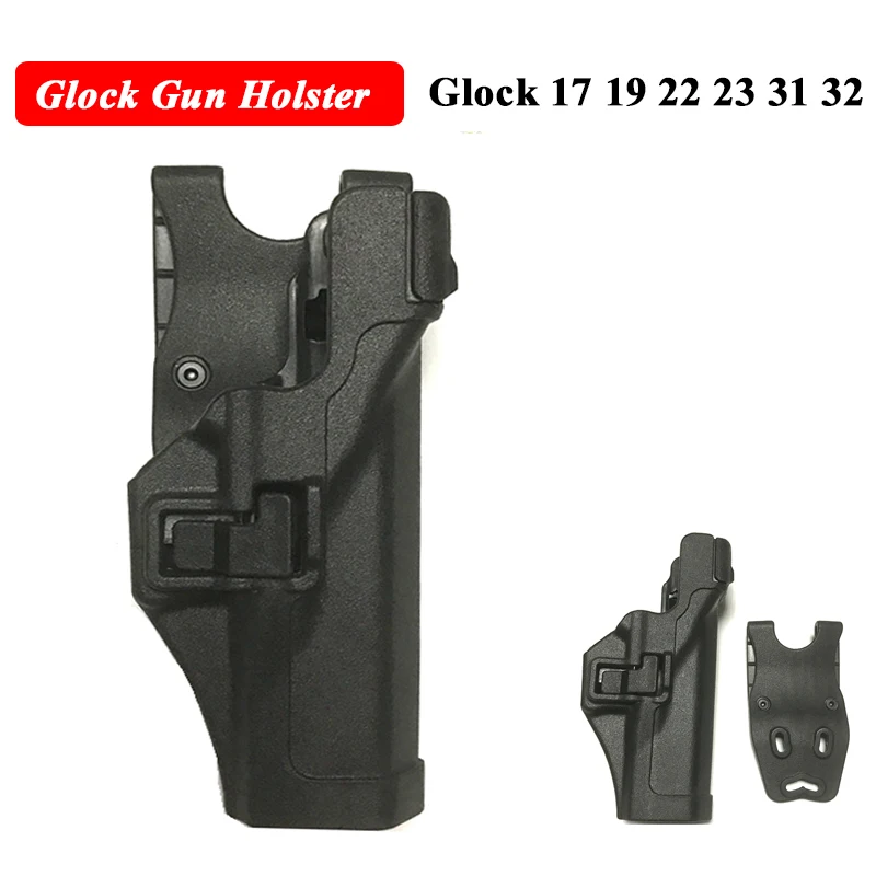 Целеуказатель Glock тактическая кобура Пистолет Чехол для Glock 17 19 22 23 31 32 аксессуары для ручного пистолета правая рука БЫСТРАЯ капля ремень