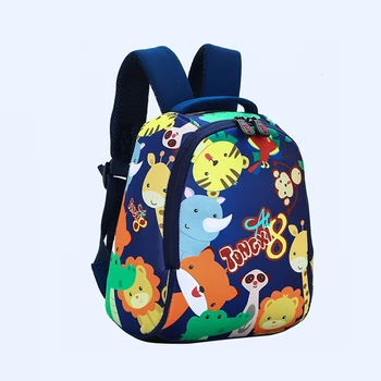 

New Children's Backpack Kindergarten Baby School Bags Cartoon Wild Animals Designer Diving Material Schoolbag Boys Backpacks