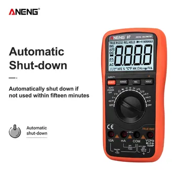 

ANENG 97 Digital Multimeter 4000 Counsts Auto Range True RMS Resistance Capacitance Frequency Temperature Multimetro