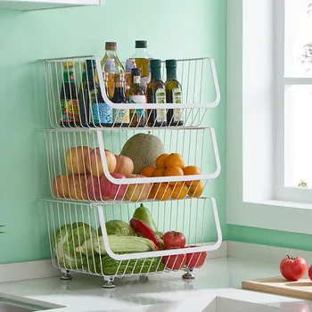 

Kitchen & Vegetable Storage Shelf Storage Basket