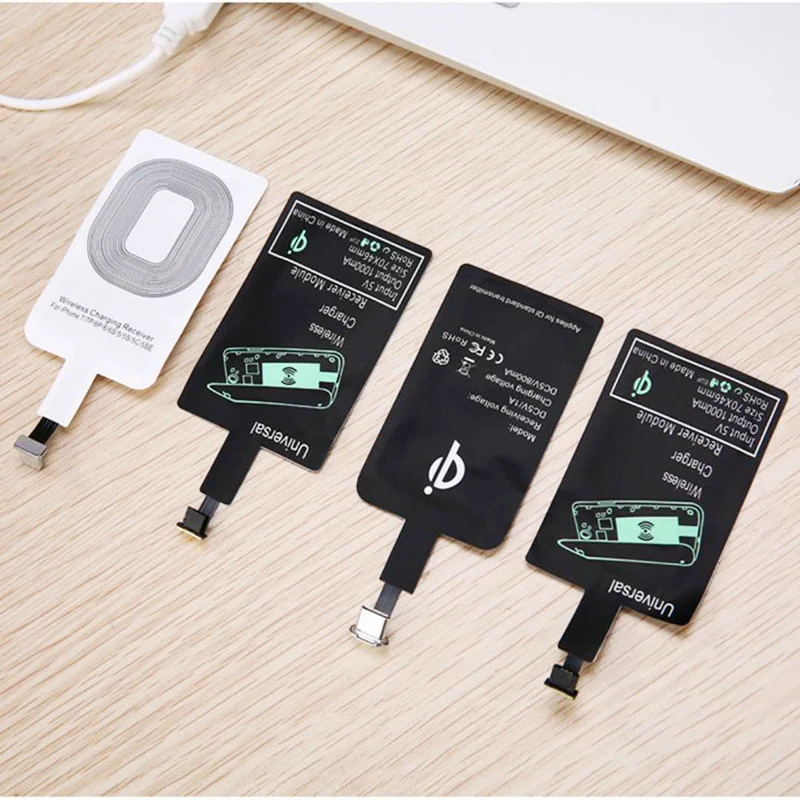 Для huawei ультра тонкий Qi Стандартный беспроводной зарядный катушка приемник для iPhone 6S плюс умный зарядный адаптер для samsung S4