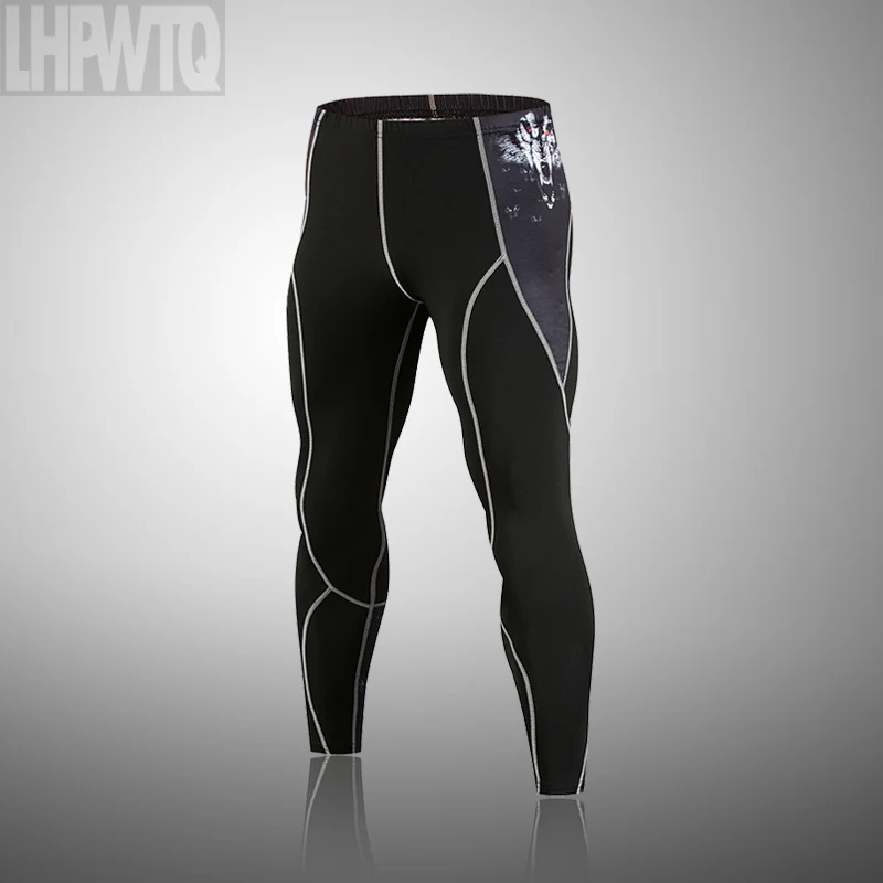 pants Новинка, фирменные зимние комплекты термобелья для мужчин, быстросохнущие, анти-микробные, стрейчевые, мужское термо нижнее белье, мужские теплые кальсоны, Fitnes - Цвет: pants