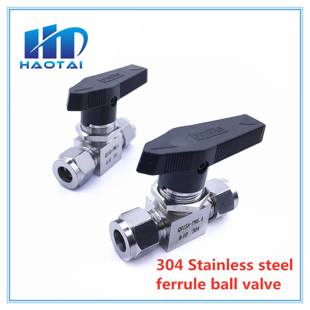 Stainless Steel SS 304 Hydraulic pipe Ball Valve Female For tube-line and pipeline Tube OD 3MM 4MM 6MM 8MM 10MM 12MM | Обустройство