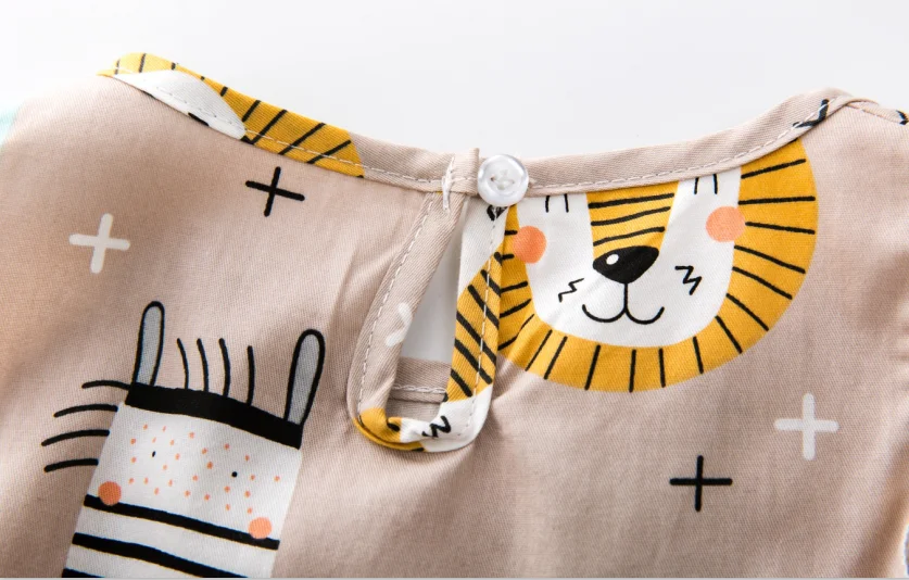 2020 new arrival girls dress baby girls cartoon pattern sleeveless dresses