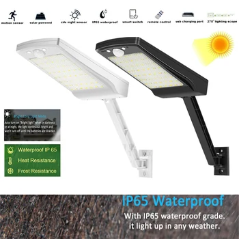 

solar wall lights outdoor,Outdoor Solar Lights,IP65 Waterproof 16.4Ft Cord Remote Control Led Shed Light