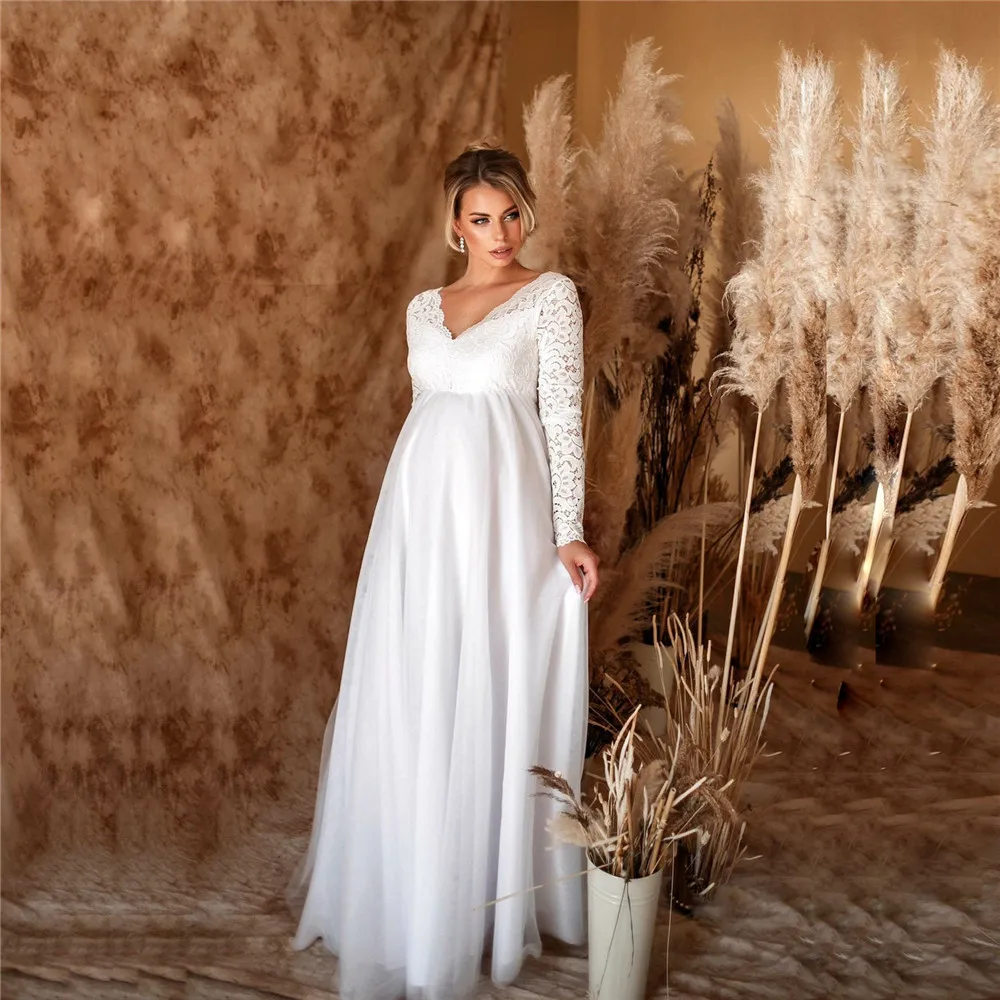 pistola Moretón Mordrin Vestidos de maternidad blancos de encaje para Baby Shower, vestido Maxi  Sexy para sesión de fotos de embarazo, accesorios de fotografía de boda para  fiesta de mujeres embarazadas _ - AliExpress Mobile