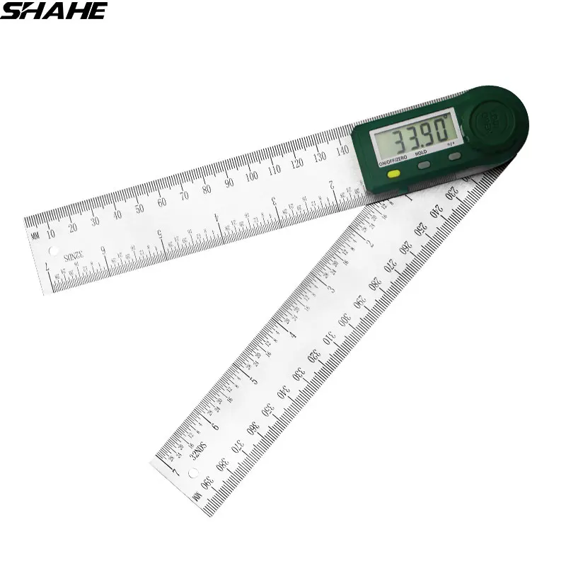 

Shahe Digital Angle Gauge Electronic Angle Ruler 200 mm Protractor Stainless Steel Angle Finder Inclinometer Measuring Tools