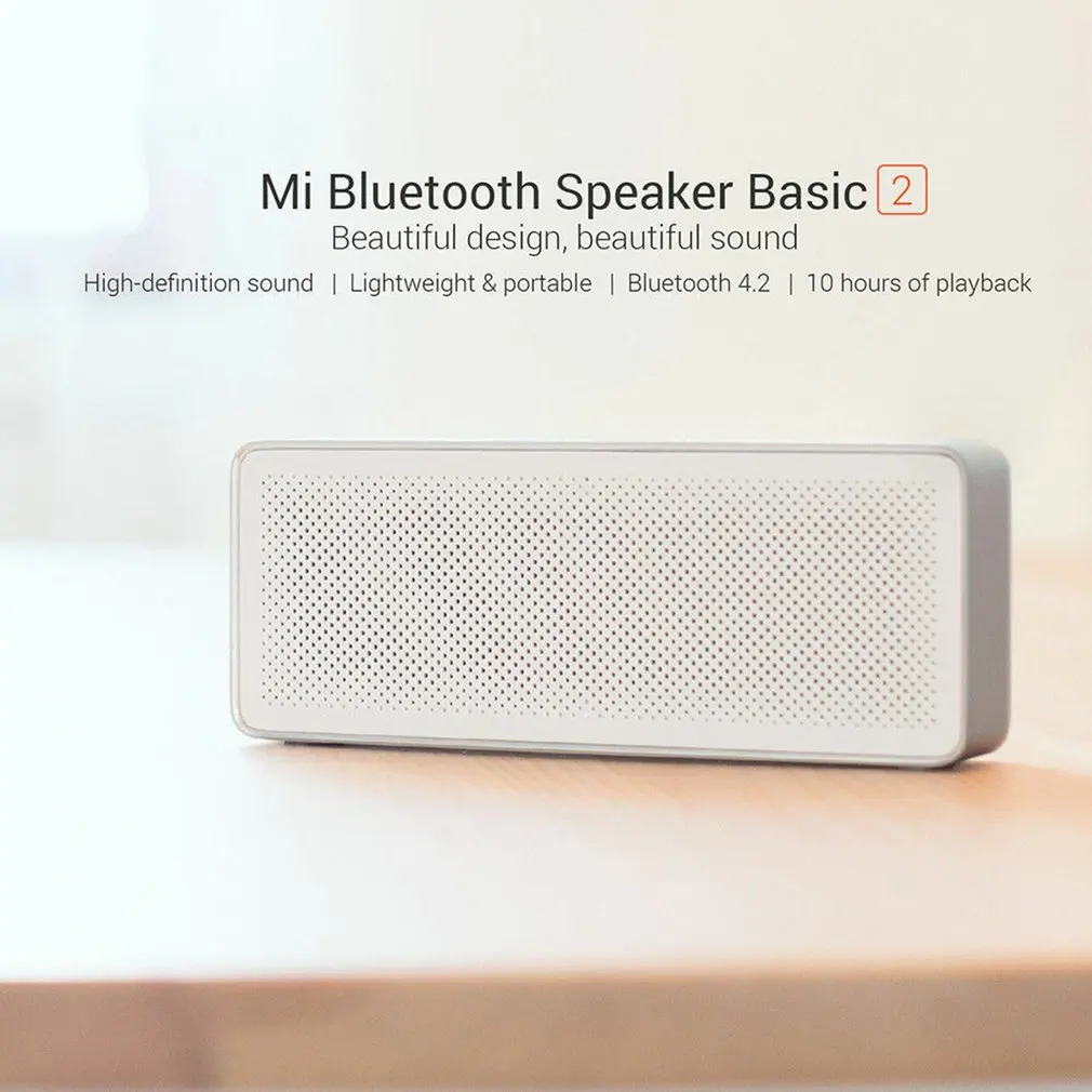Original Xiaomi Mi Bluetooth Wireless Speaker Square Box 2 Stereo Portable Bluetooth 4.2 HD High Definition Sound Quality Play