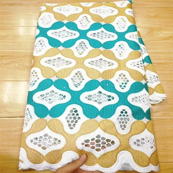 

Latest Design African Lace Fabric 2020 High Quality White 100% Cotton Lace Fabric Nigerian Swiss Voile Lace In Switzerland 19-2
