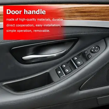 

Auto Car Interior Front Left Inner Door Panel Handle Armrest Pull Trim Cover For BMW 5 Series F10 F18 2010-2017