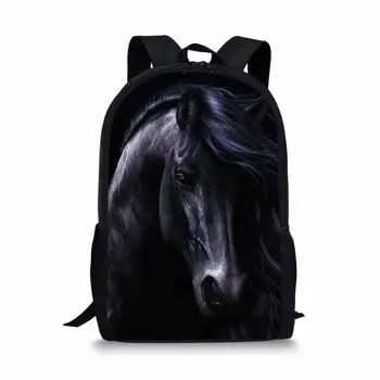 

HYCOOL Horse Print Wild Horse Print Primary Students Schoolbag Kid Book Backpack Boys Girls School Bags Children Mochila Escolar
