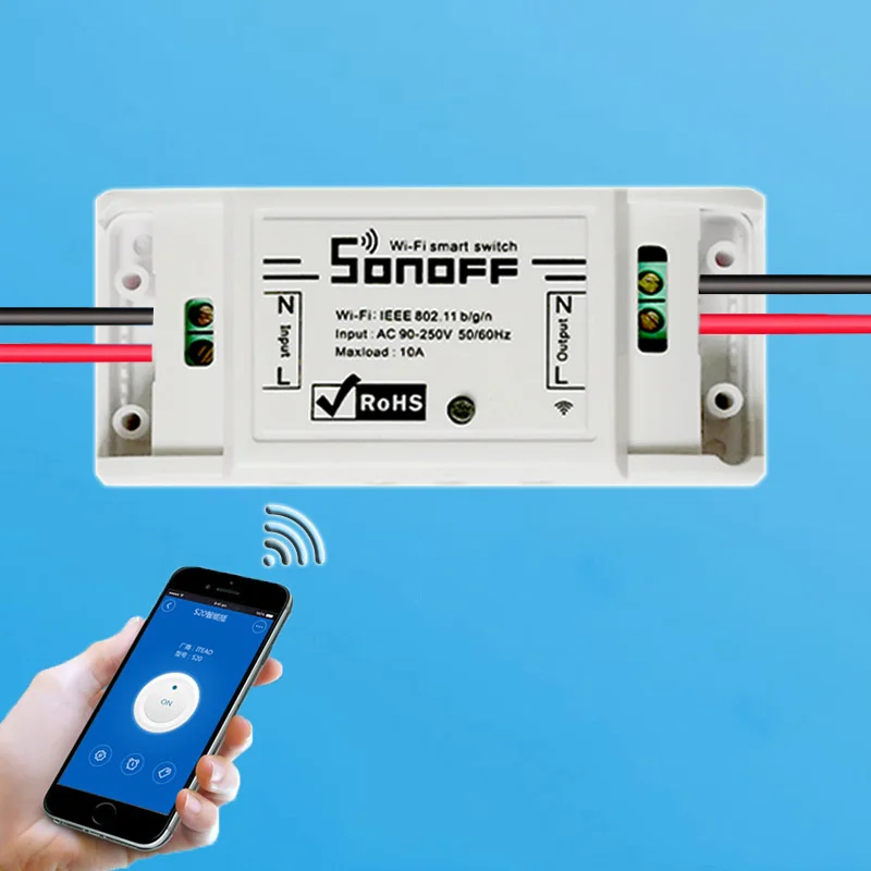 Интеллектуальный переключатель Wi-Fi от сети переменного тока 90-220V универсальный модуль автоматизации "умный дом таймер Wi-Fi пульт для Управление переключатель On/off Беспроводной Таймер