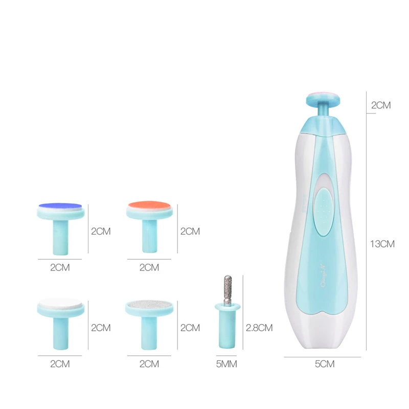 Safe Electric Nail Clipper Cutter Baby Nail Trimmer Manicure Pedicure Clipper Cutter Scissors Kids Infant Nail Care With Light