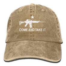 Черный AR-15 Come And take it Snapback Повседневное Бейсбол шляпа джинсы Кепки для Для мужчин и Для женщин регулируемые