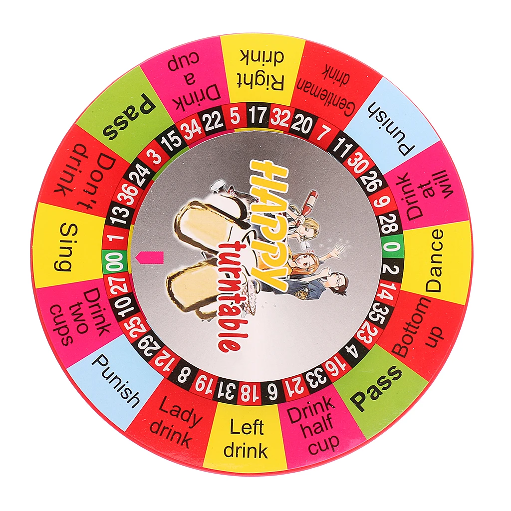 Electric Turntable Drinking Roulette Wheel, Indoor Party Entertainment Game