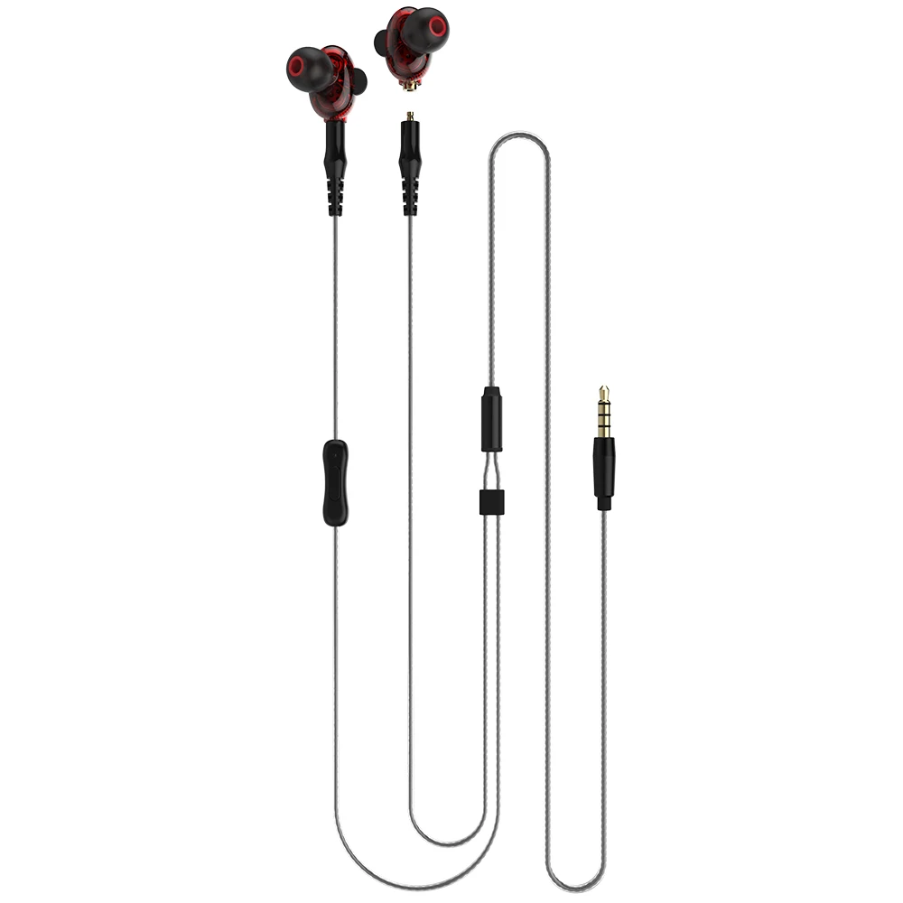 M2 Bluetooth наушники с подавлением взрывного шума, наушники с двойной движущейся катушкой, проводное управление, спортивные стерео наушники с микрофоном