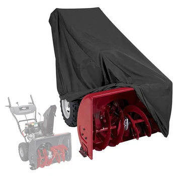 

Durable snow blower cover Polyester Fabric Snow Thrower protector windproof anti UV Covers Black animals Anti bite 47*32*40inch