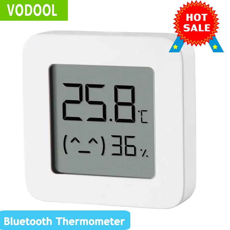 VODOOL-termómetro Digital eléctrico inteligente con Bluetooth, dispositivo para medir la humedad y la temperatura, higrómetro Digital