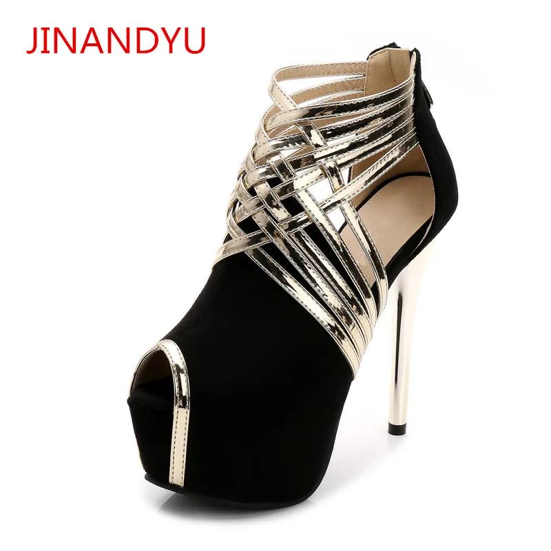 

Platform Women Shoes High Heel Sandals Size 43 44 High Heels Ladies Shoes Peep Toe Thick Sole Wedding Party Sandals Stiletto